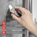 REXANT 12-4963 Скребок с выдвижным лезвием, обрезиненный корпус, 5 запасных лезвий в комплекте REXANT REXANT 12-4963 Скребок с выдвижным лезвием, обрезиненный корпус, 5 запасных лезвий в комплекте REXANT