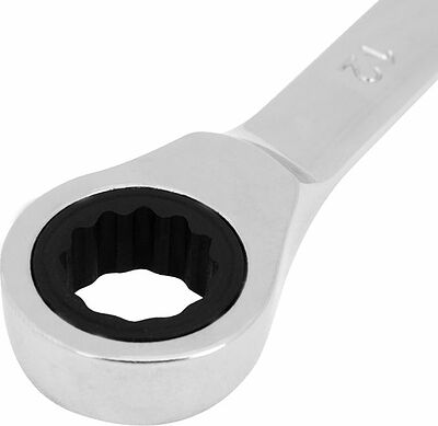 REXANT 12-5807-1 Ключ комбинированный трещоточный 12мм, CrV, зеркальный хром REXANT 