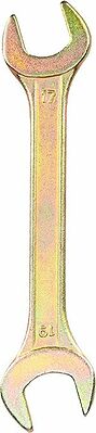 REXANT 12-5830-2 Ключ рожковый 17х19мм, желтый цинк REXANT 