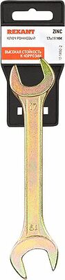 REXANT 12-5830-2 Ключ рожковый 17х19мм, желтый цинк REXANT 
