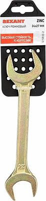 REXANT 12-5833-2 Ключ рожковый 24х27мм, желтый цинк REXANT 
