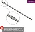 REXANT 12-6430 Отвертка шлицевая SL6х100мм, двухкомпонентная рукоятка REXANT
