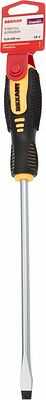 REXANT 12-6433 Отвертка шлицевая SL8х200мм, двухкомпонентная рукоятка REXANT