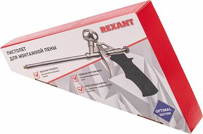 REXANT 12-7305 Пистолет для монтажной пены металлический с конфузором и регулировкой REXANT