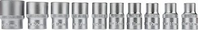 REXANT 12-8301 Набор торцевых головок 1/2, головки 10-24 мм, с трещоточным ключом, 12 предметов REXANT