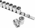 REXANT 12-8306 Набор торцевых головок 1/2, шестигранные, CrV, 10 шт., 10-22мм REXANT REXANT 12-8306 Набор торцевых головок 1/2, шестигранные, CrV, 10 шт., 10-22мм REXANT