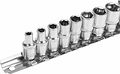 REXANT 12-8316 Набор торцевых головок 1/4, шестигранные, CrV, 10 шт., 4-13мм REXANT