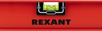 REXANT 12-9213 Уровень алюминиевый Рельс, 1000мм, 3 глазка (1 поворотный) REXANT