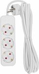 REXANT 13-4010 Удлинитель STANDARD 3 гнезда, 3м, 3х1,0мм², с/з, белый REXANT