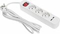 REXANT 13-4016 Удлинитель STANDARD 3 гнезда, 3м, 3х1,0мм², с/з, с выключателем, 2 USB, белый REXANT REXANT 13-4016 Удлинитель STANDARD 3 гнезда, 3м, 3х1,0мм², с/з, с выключателем, 2 USB, белый REXANT