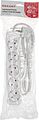 REXANT 13-4028 Удлинитель STANDARD 5 гнезд, 1,5м, 3х1,0мм², с/з, белый REXANT REXANT 13-4028 Удлинитель STANDARD 5 гнезд, 1,5м, 3х1,0мм², с/з, белый REXANT