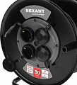 REXANT 13-5011 Удлинитель силовой КГ на катушке 4 гнезда, с/з, 30м, 3х1,5мм², IP44 c защитными крышками, металлическая катушка REXANT REXANT 13-5011 Удлинитель силовой КГ на катушке 4 гнезда, с/з, 30м, 3х1,5мм², IP44 c защитными крышками, металлическая катушка REXANT