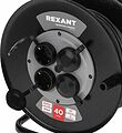 REXANT 13-5012 Удлинитель силовой КГ на катушке 4 гнезда, с/з, 40м, 3х1,5мм², IP44 c защитными крышками, металлическая катушка REXANT REXANT 13-5012 Удлинитель силовой КГ на катушке 4 гнезда, с/з, 40м, 3х1,5мм², IP44 c защитными крышками, металлическая катушка REXANT