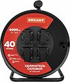 REXANT 13-5015 Удлинитель силовой КГ на катушке 4 гнезда, с/з, 40м, 3х2,5мм², IP44 с термозащитой, c защитными крышками, металлическая катушка REXANT REXANT 13-5015 Удлинитель силовой КГ на катушке 4 гнезда, с/з, 40м, 3х2,5мм², IP44 с термозащитой, c защитными крышками, металлическая катушка REXANT