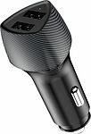 REXANT 16-0240 Автомобильное зарядное устройство c двумя портами (USB-A QC 3.0 + USB-A 3,1A) со световой индикацией, 18Вт, черное REXANT