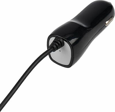 REXANT 16-0250 Автозарядка в прикуриватель microUSB (АЗУ) (5 V, 1000 mA) шнур прямой 1.2 м черная REXANT
