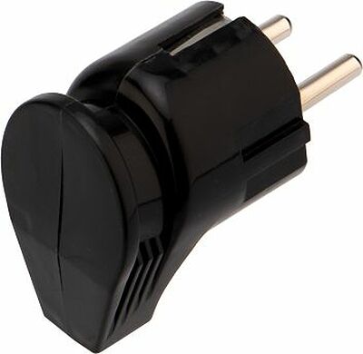 REXANT 16-0726 Вилка Евро угловая с з/к 16А черная REXANT
