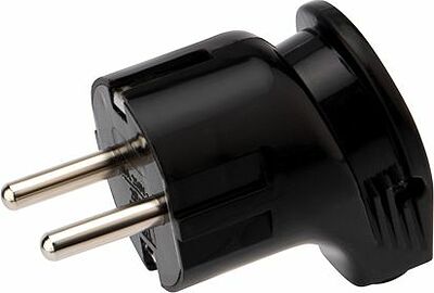 REXANT 16-0726 Вилка Евро угловая с з/к 16А черная REXANT