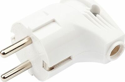 REXANT 16-0728 Вилка Евро угловая с з/к 16А белая IP20 REXANT