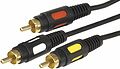 REXANT 17-0214 Шнур 3 RCA - 3 RCA, 3м, черный, Gold REXANT