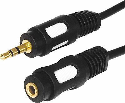 REXANT 17-4013 Шнур Стерео 3,5мм гнездо - Стерео 3,5мм штекер, 1,5м, Gold REXANT