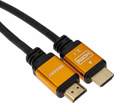 REXANT 17-6005 Кабель HDMI - HDMI 2.1, длина 3м, Gold REXANT
