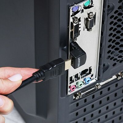 REXANT 17-6805 Переходник штекер HDMI - гнездо HDMI, угловой REXANT