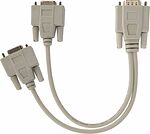 REXANT 17-6834 Переходник штекер VGA - 2 гнезда VGA, провод REXANT