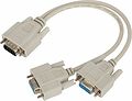 REXANT 17-6834 Переходник штекер VGA - 2 гнезда VGA, провод REXANT