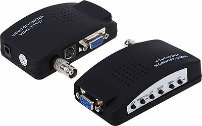 REXANT 17-6932 Конвертер BNC/RCA + S-video на VGA + переходник (гн. BNC – шт. RCA), пластик REXANT