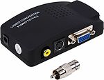 REXANT 17-6932 Конвертер BNC/RCA + S-video на VGA + переходник (гн. BNC – шт. RCA), пластик REXANT