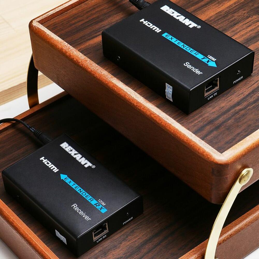 REXANT 17-6971 HDMI-удлинитель по витой паре RJ-45(8P8C) до 120м (1080p) REXANT