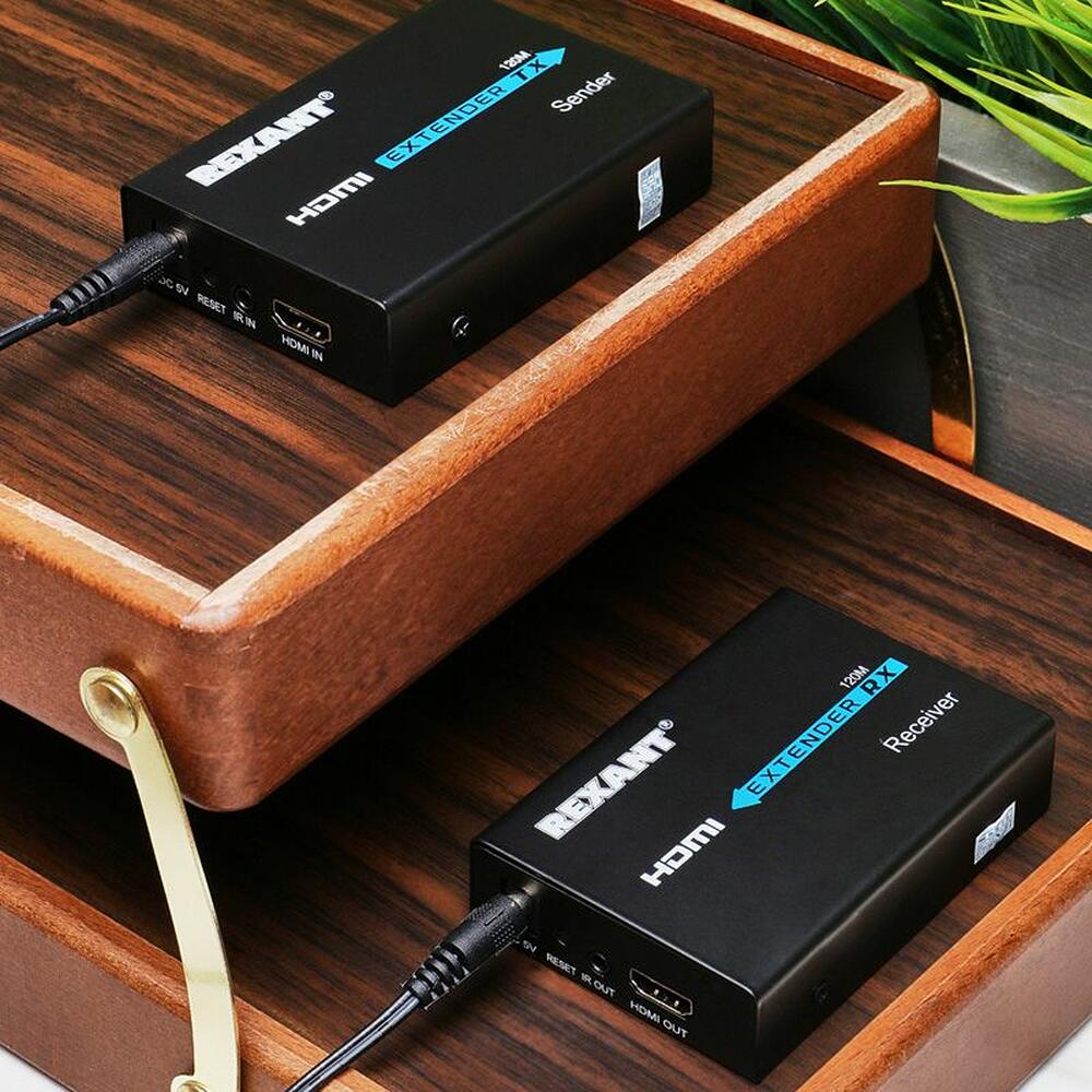 REXANT 17-6971 HDMI-удлинитель по витой паре RJ-45(8P8C) до 120м (1080p) REXANT