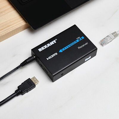 REXANT 17-6972 Приемник сигнала HDMI по витой паре RJ-45(8P8C) до 120м (1080p) REXANT