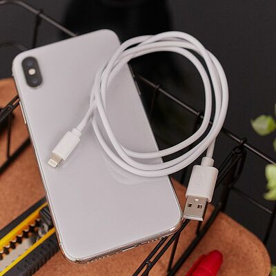 REXANT 18-0001 Кабель USB-A – Lightning, 2,4А, 1м, ПВХ, белый REXANT