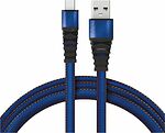 REXANT 18-1163 Кабель USB-A – micro USB, 2А, 1м, в джинсовой тканевой оплетке, плоский REXANT