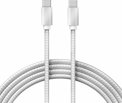 REXANT 18-1835 Кабель Type-C - Type-C, 2,4A, 1м, нейлон, белый REXANT 