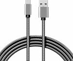 REXANT 18-1896 Кабель USB-A – Type-C, 3A, 1м, в темно-серой нейлоновой оплетке REXANT