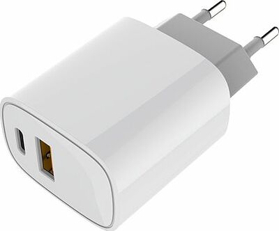 REXANT 18-2207 Сетевое зарядное устройство с двумя портами USB-A + USB-C, 20Вт REXANT