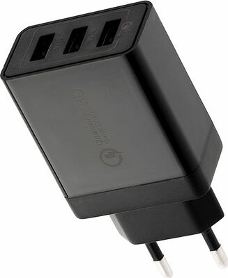 REXANT 18-2215 Сетевое зарядное устройство-переходник REXANT 3xUSB адаптер, 30W черное