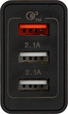 REXANT 18-2215 Сетевое зарядное устройство-переходник REXANT 3xUSB адаптер, 30W черное
