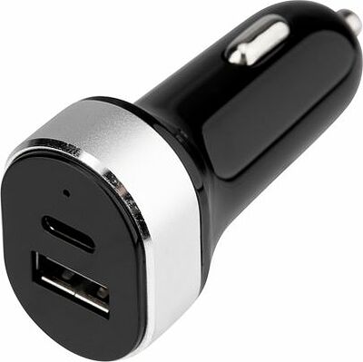 REXANT 18-2226 Автозарядка в прикуриватель REXANT АЗУ USB-A+USB-C, 3.1 A черная