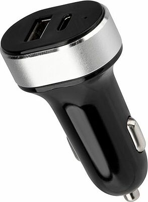 REXANT 18-2226 Автозарядка в прикуриватель REXANT АЗУ USB-A+USB-C, 3.1 A черная