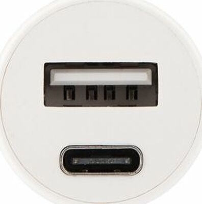 REXANT 18-2229 Автозарядка в прикуриватель REXANT АЗУ USB-A+USB-C, 2.4 A белая