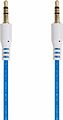 REXANT 18-4084 Аудиокабель AUX 3,5мм, 1м, синий, гелевый REXANT