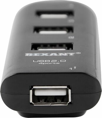 REXANT 18-4105 Разветвитель USB 2.0 на 4 порта REXANT