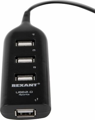 REXANT 18-4105 Разветвитель USB 2.0 на 4 порта REXANT