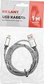 REXANT 18-4245 Кабель USB-A – Lightning, 2,4А, 1м, нейлон, серый REXANT