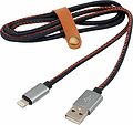 REXANT 18-4248 Кабель USB-A – Lightning, 2,4A, 1м, в нейлоновой оплетке (джинсовая ткань) REXANT