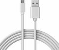 REXANT Кабель передачи данных REXANT microUSB длинный штекер 1М белый (18-4269)